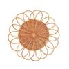 Nordic Styles Handwoven Rattan Flat Wall Basket Elegant Hanging Wall Decors Home Decoration Ornament for Modern Interior