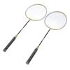 Alloy Badminton Rackets Set of 2 Adults Teenager Lightweight Badminton Racquets with Bag for Entertainment Training