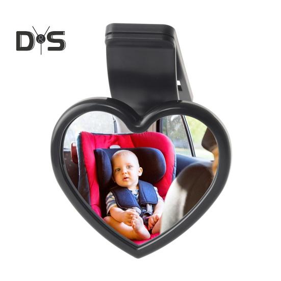 

Универсальное автомобильное зеркало заднего вида в форме сердца для детей, широкоугольное выпуклое зеркало для задних пассажиров, устойчивое крепление для зеркала заднего вида A