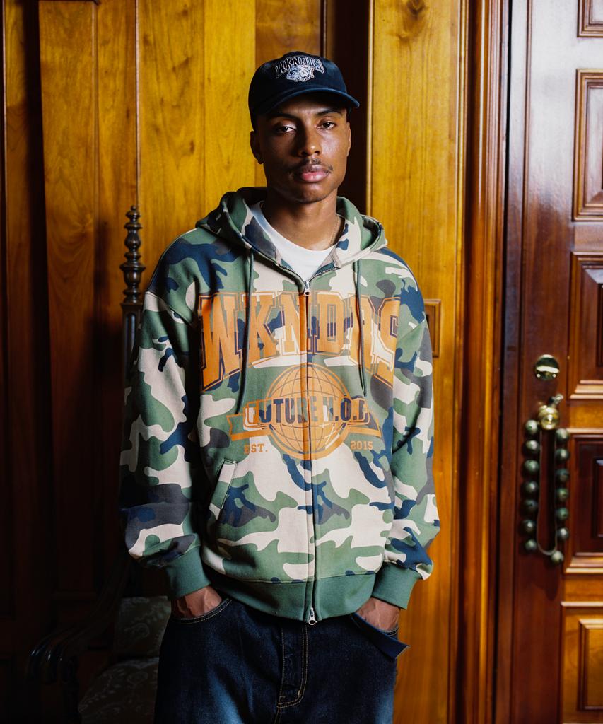 Wkndrs H.O.F Zipup Hoodie (Camo)