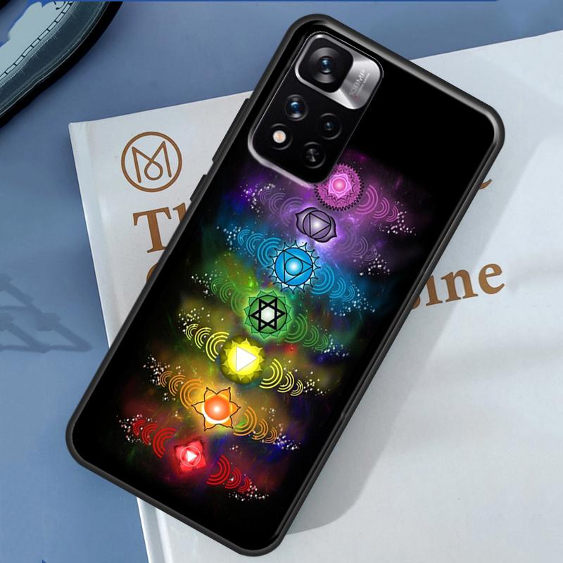 Mandala Chakra Yoga Case For Xiaomi Redmi Note 13 12 11 9 10 14 Pro 9S 10S 11S 12S Redmi 14C 10C 12C 13C Cover
