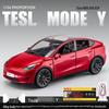 XLG1:24 Tesla Model Y Alloy Car Simulation Sedan Ornament Toy for Children.