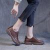 2024 Spring and Autumn New Vintage Boots Women's Flat Large Single Shoes Students Can Wear British Style Handmade Single Shoes