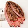 Bohemian Ethnic Style Hand-Painted Bali Yarn Silk Shawl Scarf for Women