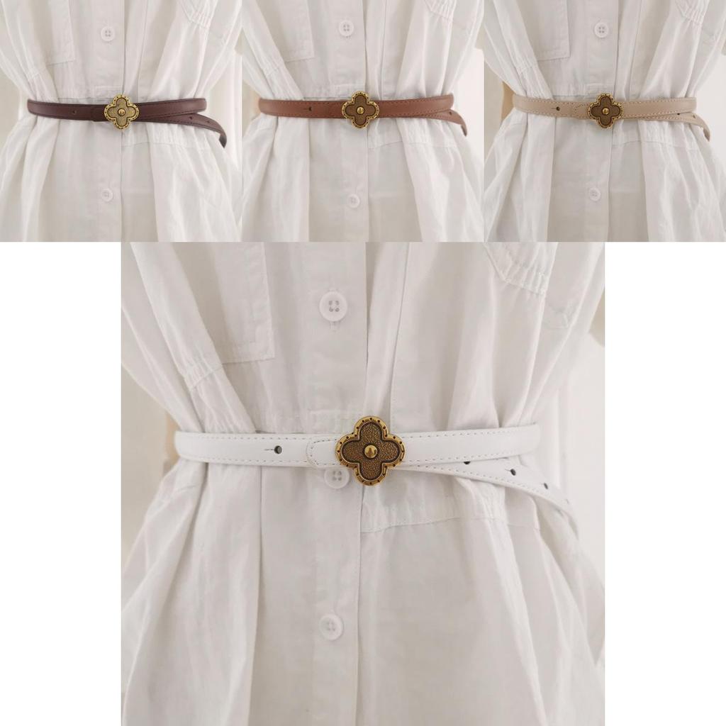 Womens Genuine Leather Waist Strap With Alloy Buckle For Formal And Casual Styles