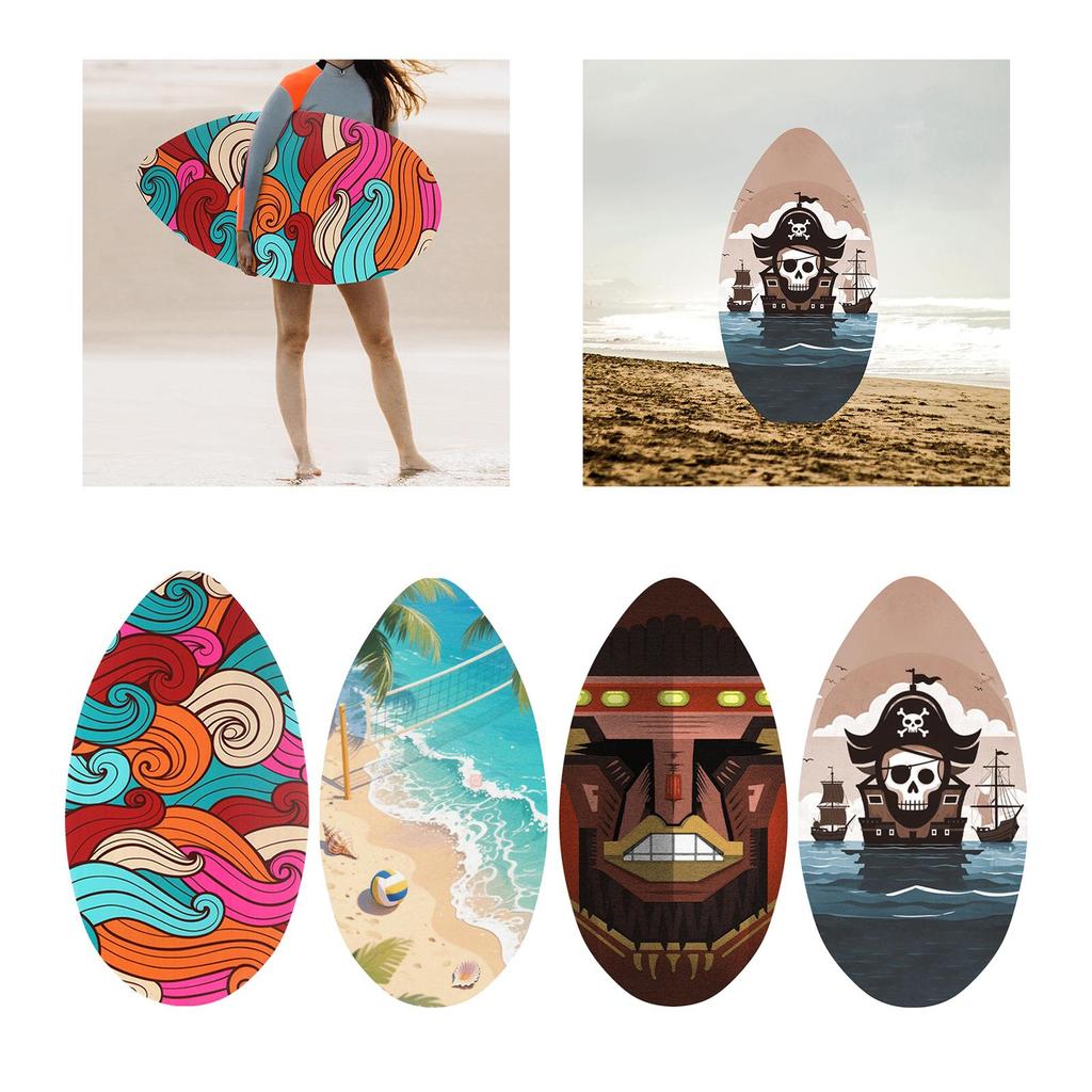 Skimboard 35 Zoll Leichtes Stand-Up Skim Board für Erwachsene Kinder Jugendliche