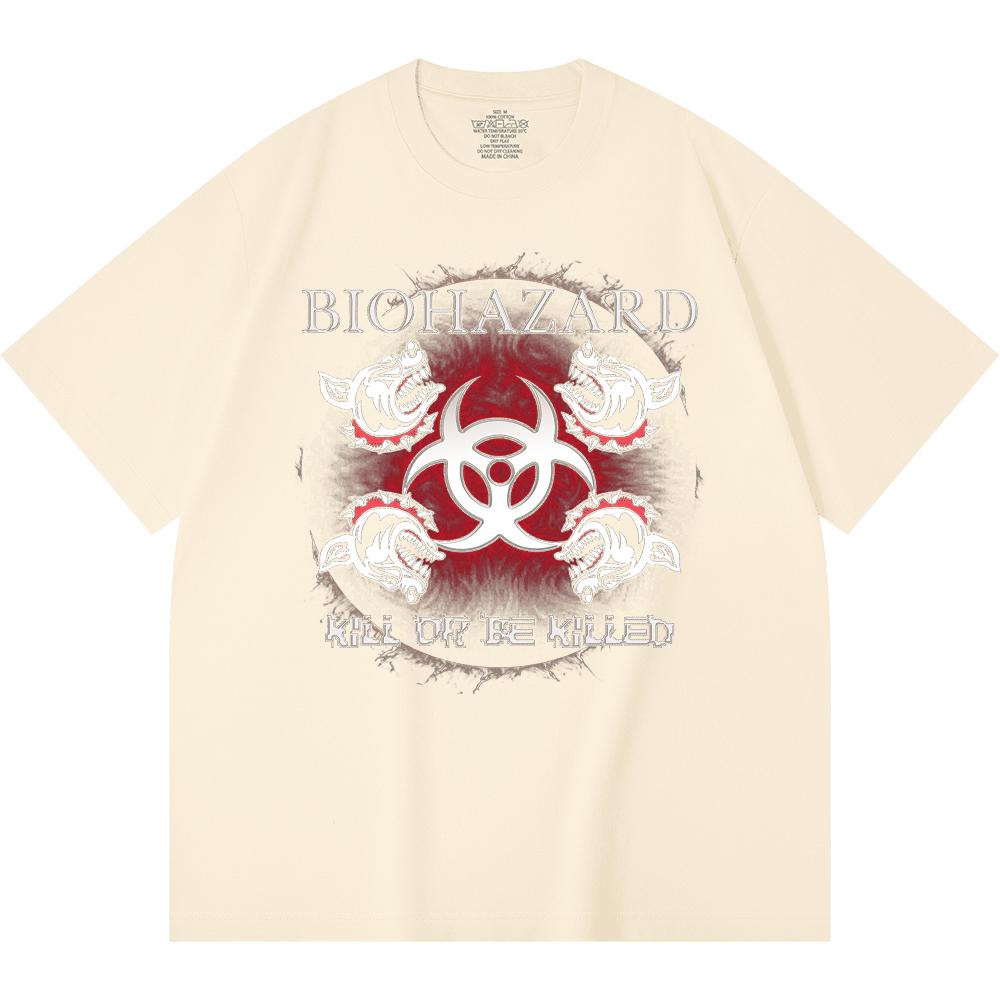 230 Gsm 100% Cotton Heavy Metal T-Shirt  Rock Band Popular Music Print Unisex Heavy Cotton T Shirt