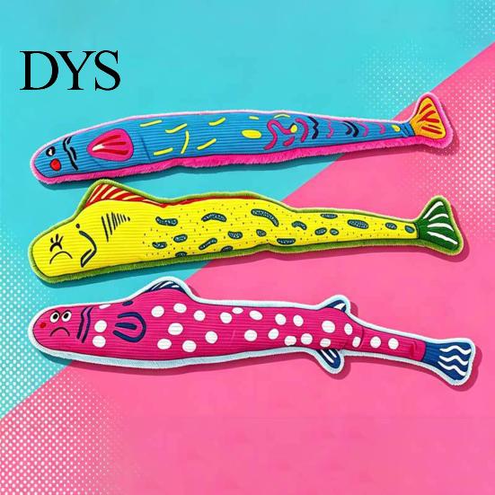 Pet-safe Cat Toys Interactive Fish Kicker Toy, Natural Catnip And Crinkle Paper Boredom Buster for Cats Filled Durable Plush Toy Anxiety Relief