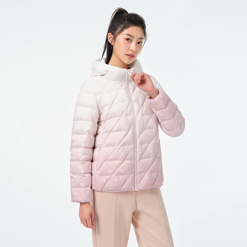 Tanbor Women's Lightweight Hooded Short Down Jacket