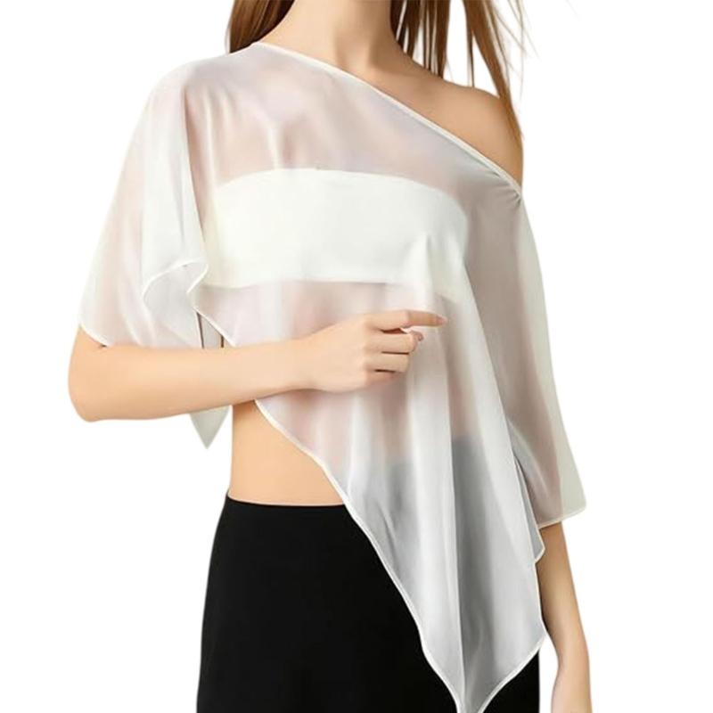 Leggero Sciarpa in Chiffon Con Protezione Solare UPF30+ Per Donne Estate Spiaggia Vacanza E Pendolarismo Quotidiano