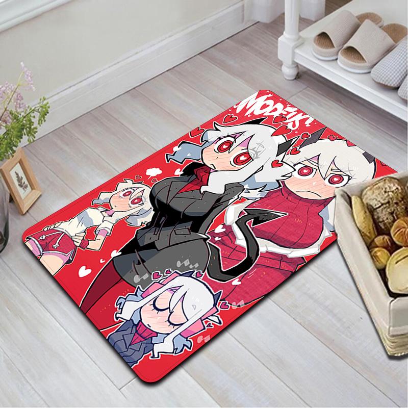 Helltaker Anime Style Rug Floor Mat for Living Room or Bedroom Soft and Comfortable Carpet a Gift for Birthday and Holiday.