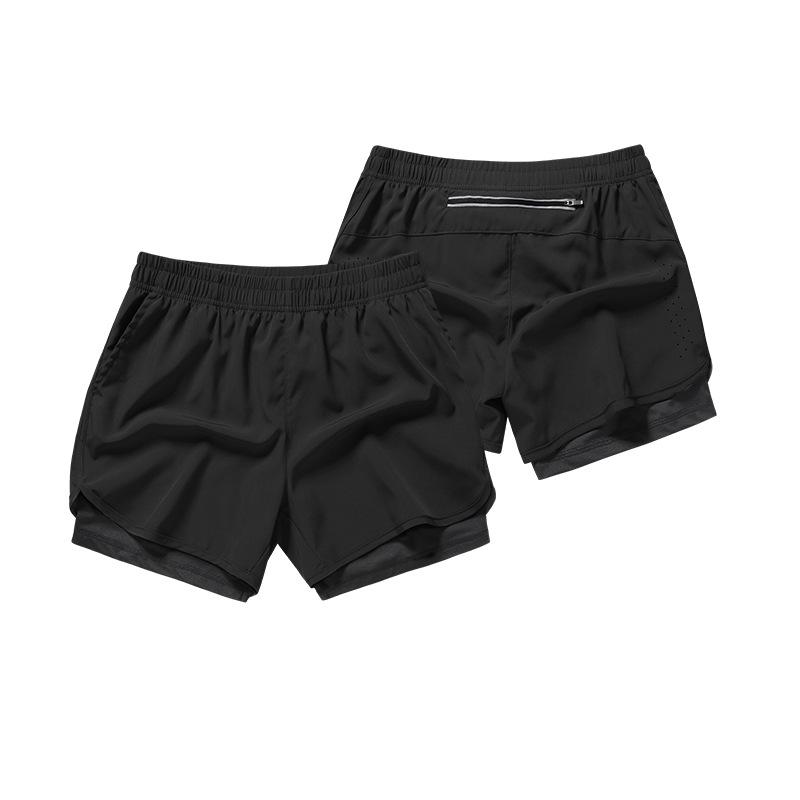 Men's Quick-Dry Double-Layer Running Shorts