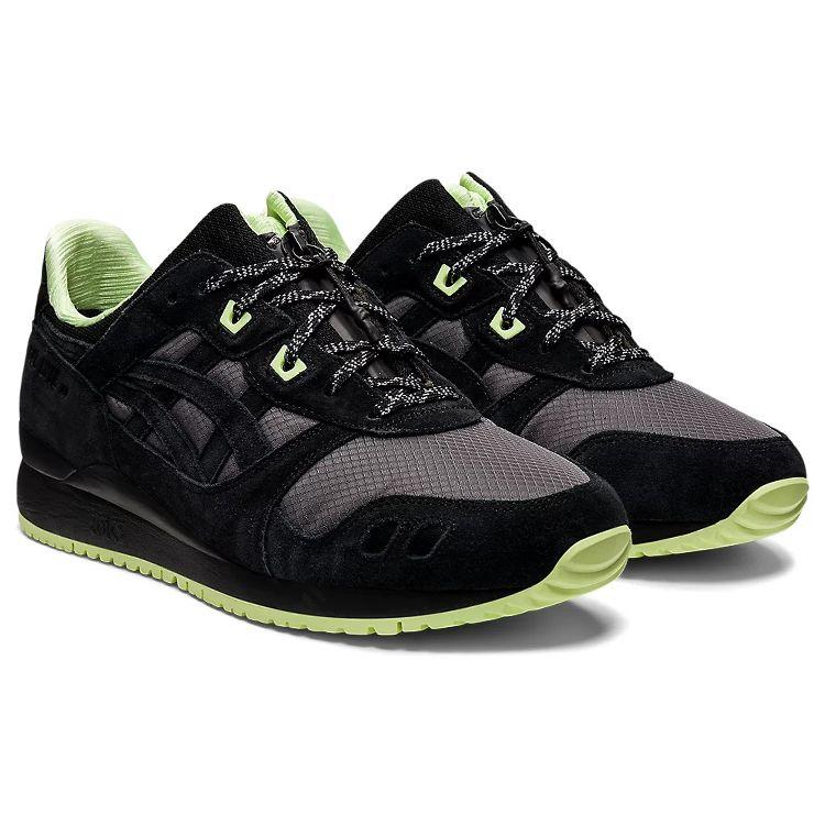 Asics Gel-Lyte 3 Casual Retro Low-Top Running Shoes Men sneaker Black Gray 1203A186-001