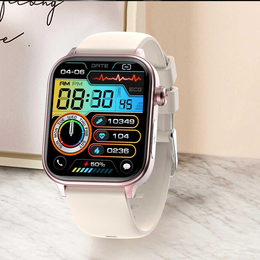 2025 New ECG+PPG Smart Watch Women Heart Rate Blood Lipid Uric Acid Women Menstrual Health Tracker Smartwatches For Android iOS
