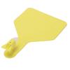 100pcs Blank Livestock Ear Tag Thickened TPU Reusable Animal Ear Label for Dairy Cattle Beef Cattle Yaks Horses Camels Yellow 