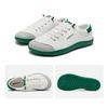 [HOBIBEAR] Barefoot Shoes, Wide Fit, Zero Drop (4E), Thin Sole, Lightweight, Unisex, White/Green, 25cm