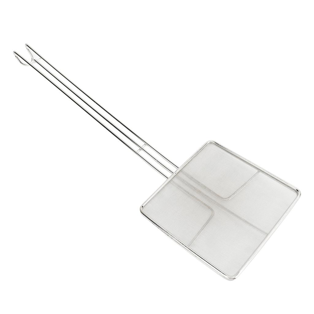 Colino quadrato in acciaio inossidabile Schiumarola Mestolo Per Cucinare Friggere Gadget da Cucina Colino a Rete Colapasta Cucchiaio a Rete Fine