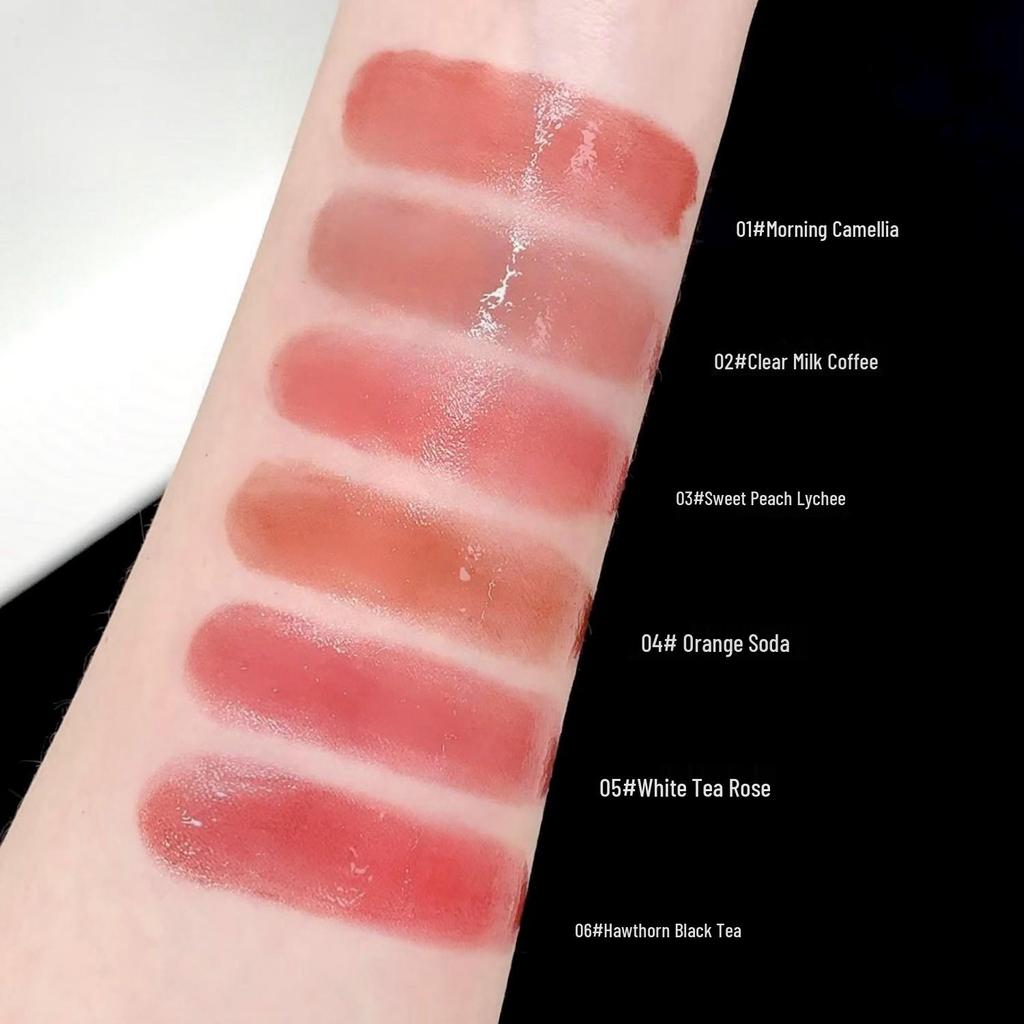Shaqi Nuo Crystal Clear Lipstick: Mirror Finish, Plump Lips, No-Makeup Look, Korean Style, Long-Lasting, Youthful Gloss.