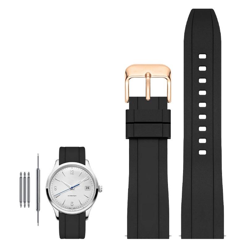 High quality fluororubber strap for Tissot Rado Rolex Tudor Jaeger series watchband quick release silicone watch strap 20mm