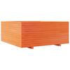 Plant Pot Wax Brown 110 X 110 X 49.5 Cm Solid Pine Wood