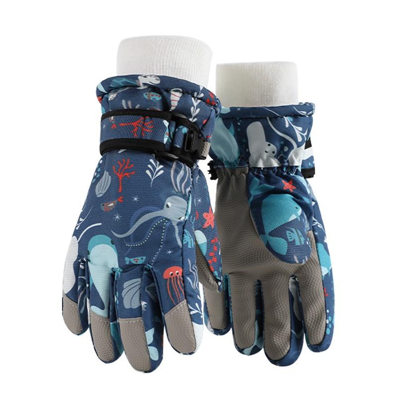 Kids Winter Warm Waterproof Touchscreen Ski Gloves Boys Girls Snow Play Outdoor Activities