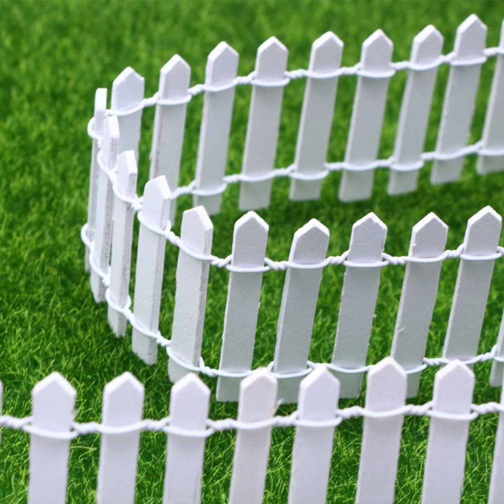Customizable Mini Fairy Garden Fence 90x5cm DIY Wooden Fence Succulent Display