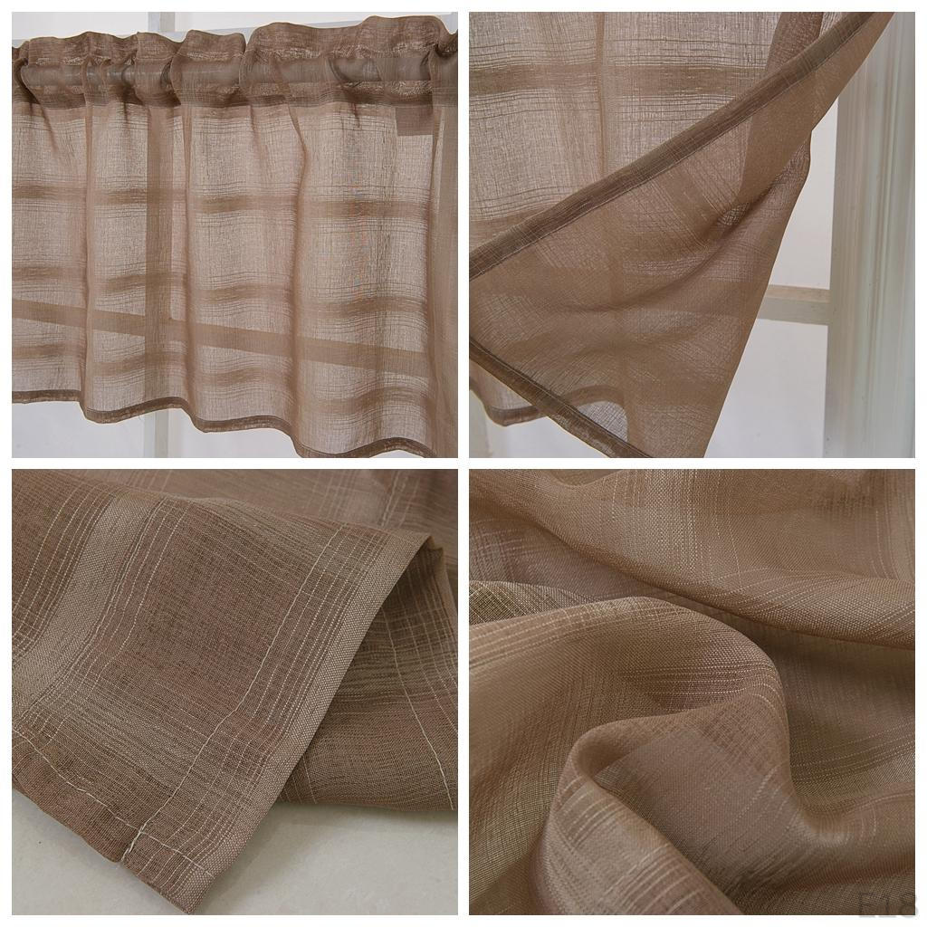 Curtain Tier - Rod Panels Window Treatments Small Curtains Tailored Tiers/Valances For Kitchen