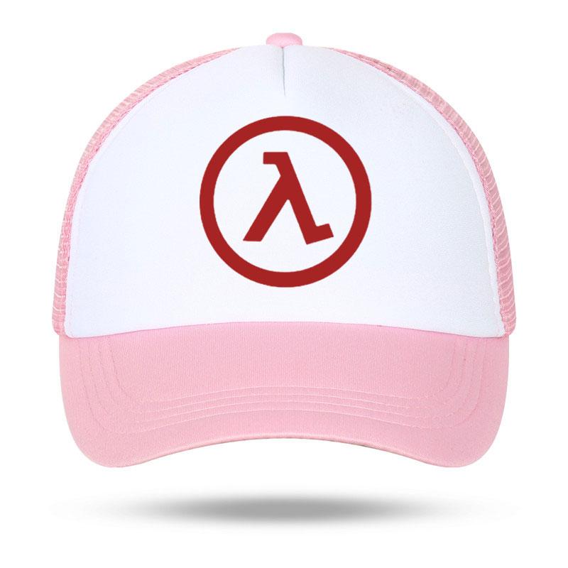 Fashion Casual Half Life Game Logo Print Baseball Caps Unisex Women Parentchild Hats Mesh Visor Outdoor Sun Hat Adjustable Caps