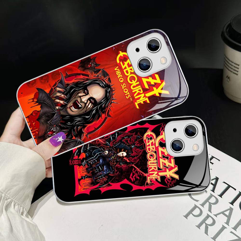 Retro Band O-Ozzy O-osbourne Fashion Tempered Glass For Iphone 14 13 12 11 Pro Mini XS MAX 14Plus X XS XR Cover
