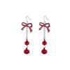 Christmas Santa Snowflake Earrings Cane Candy Bells Elk Earrings Christmas Hat Earrings