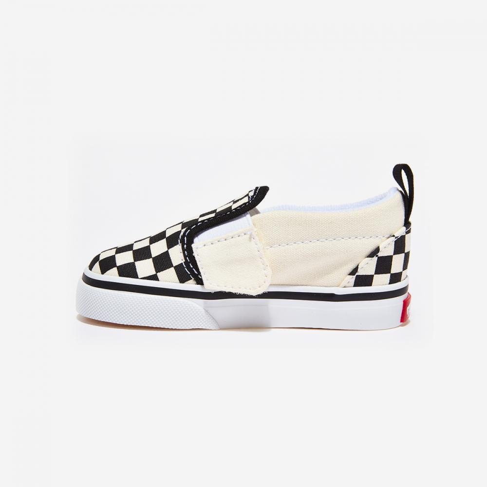 Vans Slip On Velcro   Checkerboard Black White Vn0a34885gx   Checkerboard  Black Whte