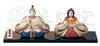 Saiga Dairi Hina Dolls Seasonal Ornament [(Male) 13cm, (Female) 11.5cm] Hinamatsuri, Boy's Day, Events,