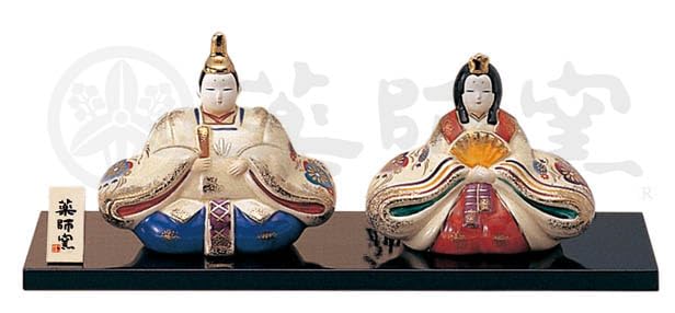 

Saiga Dairi Hina Dolls Seasonal Ornament [(Male) 13cm, (Female) 11.5cm] Hinamatsuri, Boy s Day, Events,