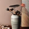 Hand-Carved Chinese Zen Ceramic Vase for Dried Flowers - Home Decor