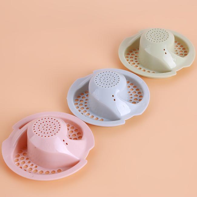 Round Bathroom Drain Hair Catcher Bath Stopper Plug Strainer Filter Sink Q9D9
