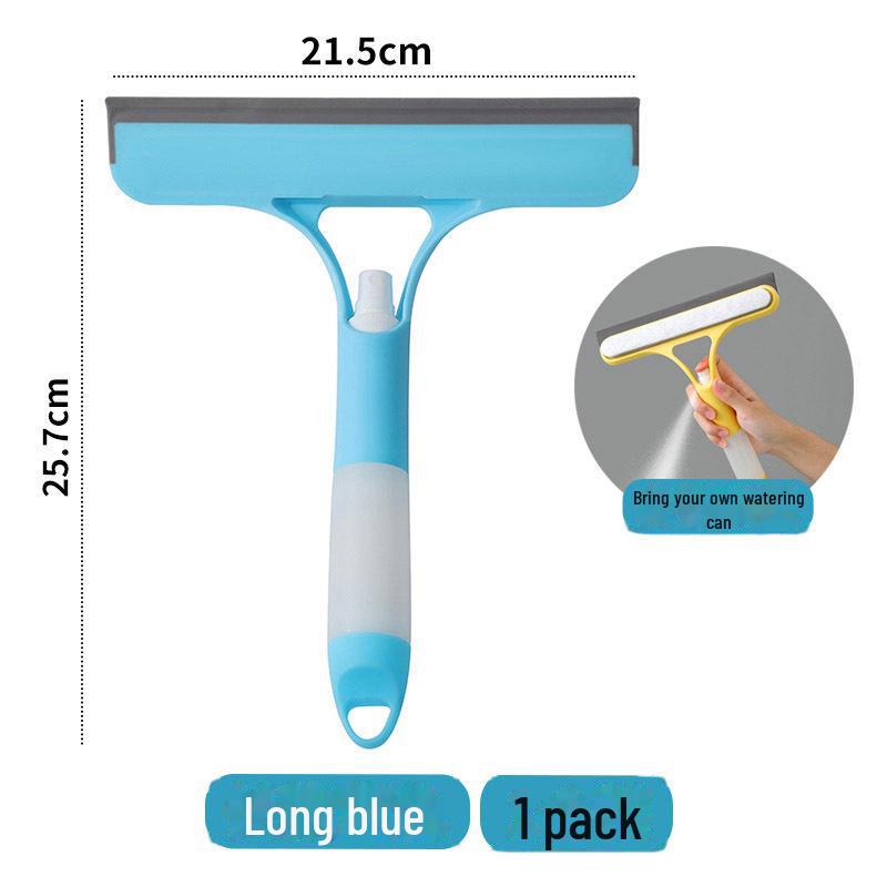 

Силиконовый скребок для воды и щетка-распылитель для мытья окон и зеркал