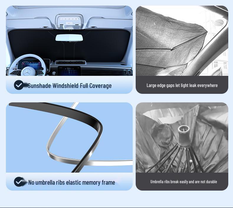 BYD Sunshade for Song/Qin Plus DMI, Dolphin, Seal, Han, Yuan, Tang, and L - Front Windshield Car Sunshade