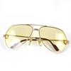 Good Sunglasses Trinity Two-Bridge Teardrop Gold Mens Used