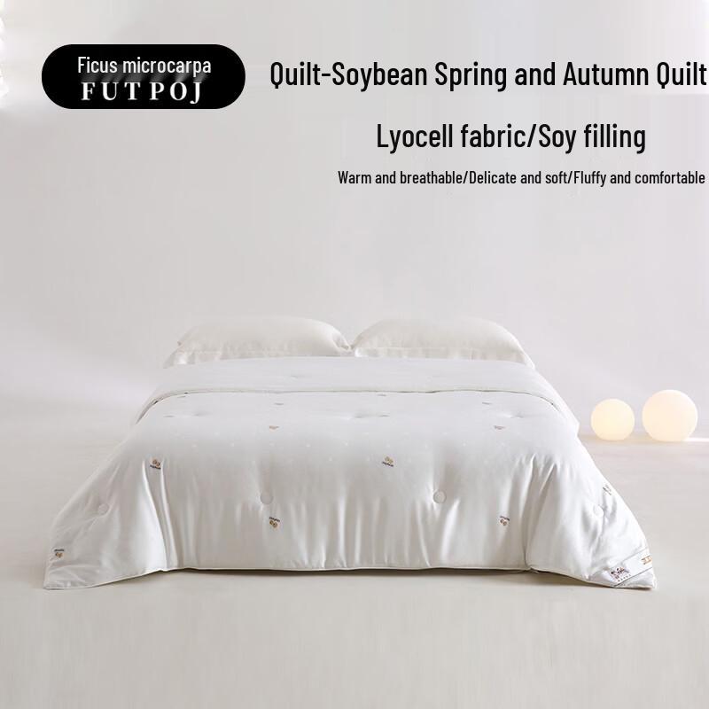 Fuerqieperong Lyocell Soy Fiber Blend All-Season Quilt