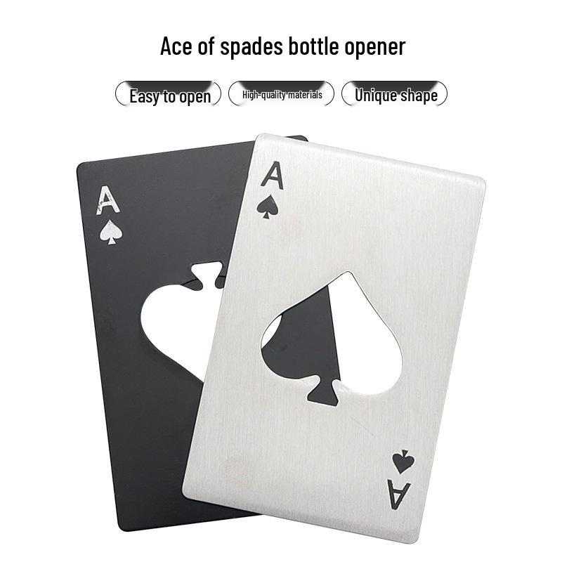 Spade A Creative Credit Card-Style Stainless Steel Bottle Opener