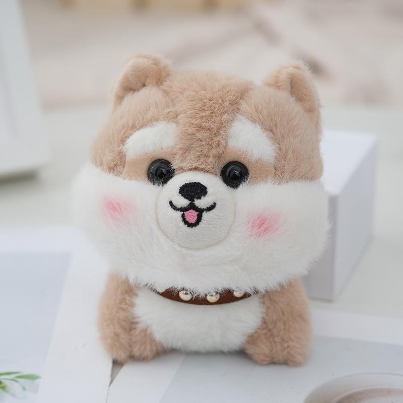 Style Cartoon Lovable Dog Plush Doll Realistic Stuffed Animal For Girls 12cm