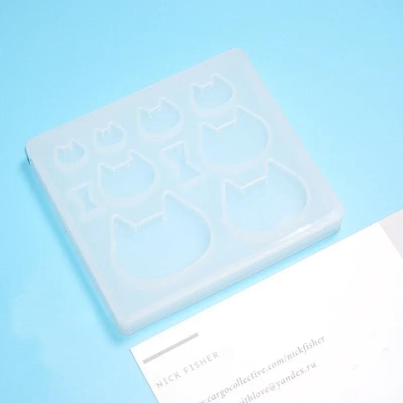 Cute Cat Rabbit Shape Pendant Resin Mold Silicone Mold Epoxy Mold Jewelry Making Supplies DIY Tools