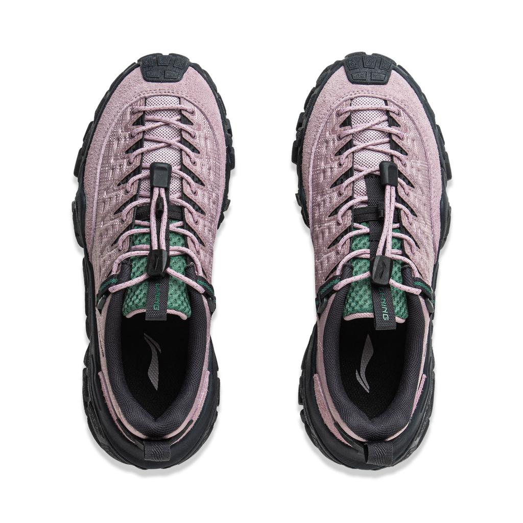 Li Ning Dune Mountain Outdoor Všestranné Retro Módní Trend Tlustá Podrážka Tlumení Nárazů Protiskluzové Odolné proti Opotřebení Podpora Nízké Svršky Ležérní Obuv AGCV364-3