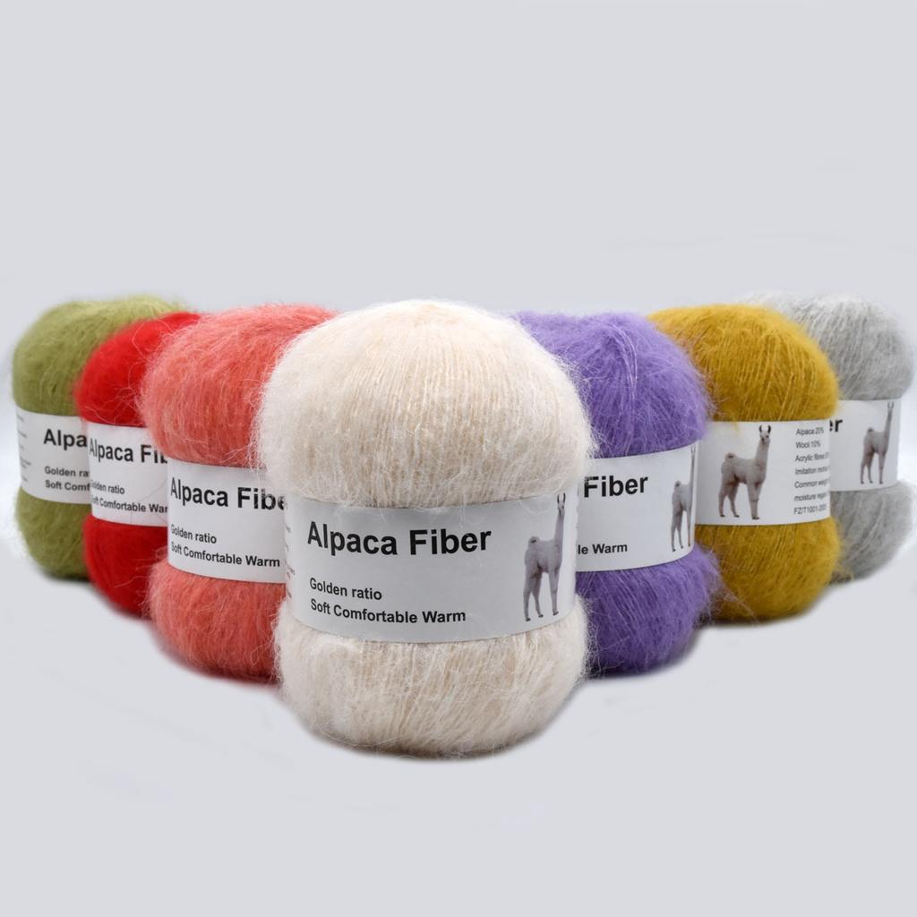 6pcs 300g/10.56oz Alpaca Blend Chunky Yarn Ultra Soft Vibrant Yarn for Knitting & Crochet | DIY Vest Sweater Scarf Making KitWarm Winter Craft Yarn