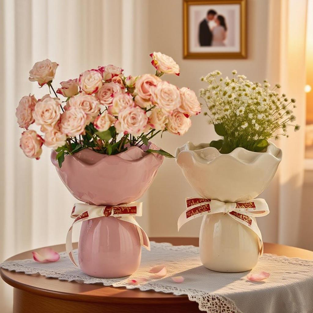 Elegant Luxury Small Vase for Wedding Decor and Floral Arrangements