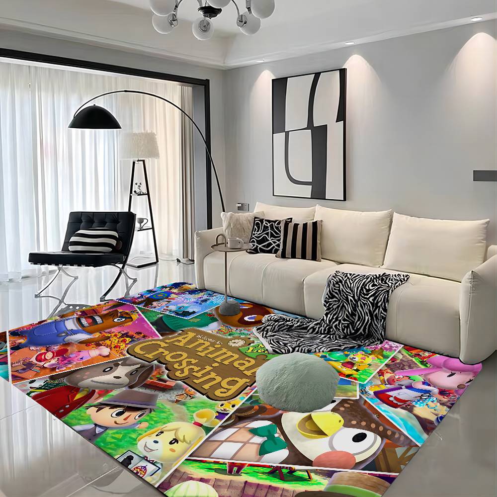 A-Animal Classic C-Crossing Game Door Mat Washable Non-Slip Living Room Sofa Chairs Area Mat Kitchen Doormat Area Rug