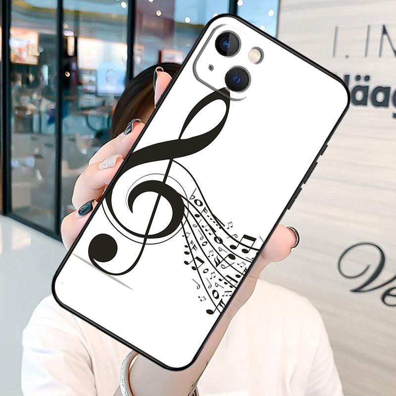 

Чехол для телефона с музыкальными нотами на iPhone 13 12 11 Pro Max 8 6 7 Plus SE 2020 XR X XS MAX, мягкая задняя крышка iPhone 13Pro MAX