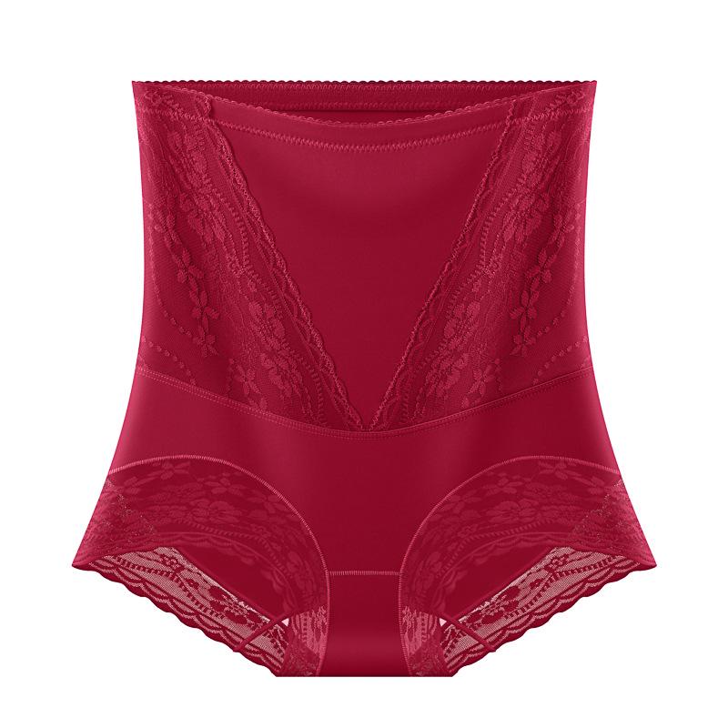 Spring/Summer Lace Trim High-Waist Shaping Panties - Tummy Control & Hip Lift