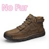 New Leather Basic Boots Outdoor Antiskid Man Casual Shoes Handmade Comfy Rubber Men Treking Footwear All-match Hiking Mens Boots