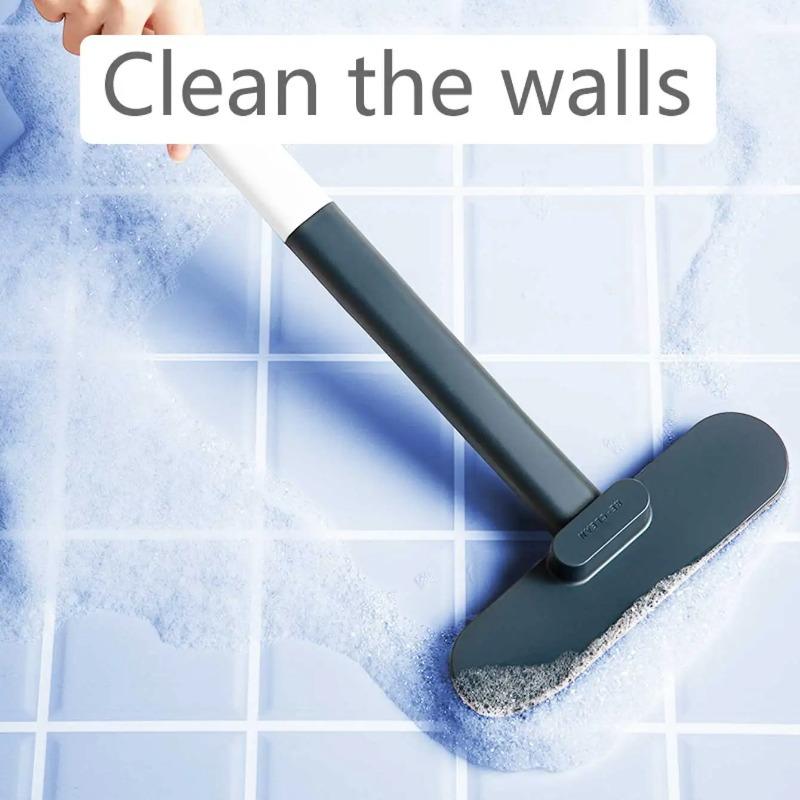 1 Multifunctional Long Handled Window Brush, Wet and Dry Dual-usecleaning Brush, Glass Brush, Sofa, Wall, Pet Hair, Carpet Cleaning